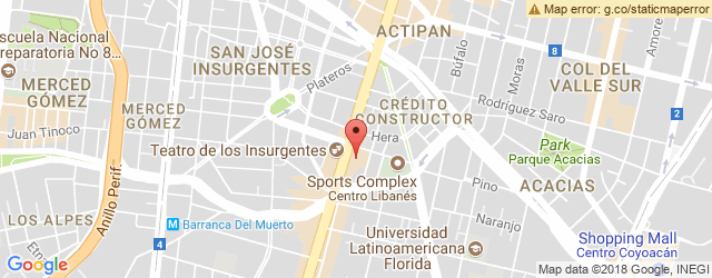 Mapa de ubicación de CIELITO QUERIDO CAFÉ, INSURGENTES