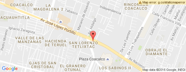 Mapa de ubicación de TORTAS LOCAS HIPOCAMPO, COACALCO