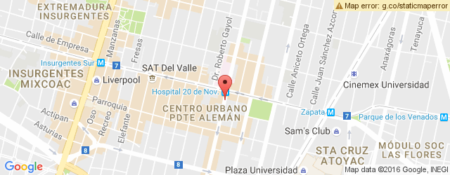 Mapa de ubicación de TORTAS LOCAS HIPOCAMPO, DEL VALLE