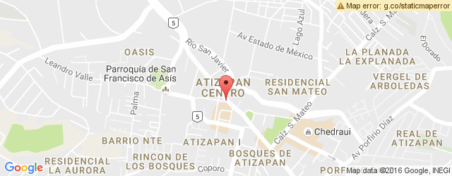 Mapa de ubicación de TORTAS LOCAS HIPOCAMPO, ATIZAPÁN CENTRO