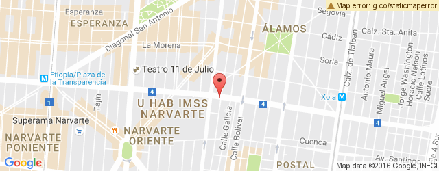 Mapa de ubicación de LA FENICIA, XOLA