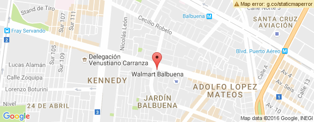Mapa de ubicación de LA ESPERANZA, JARDÍN BALBUENA
