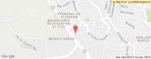 Mapa de ubicación de KFC, NICOLÁS ROMERO