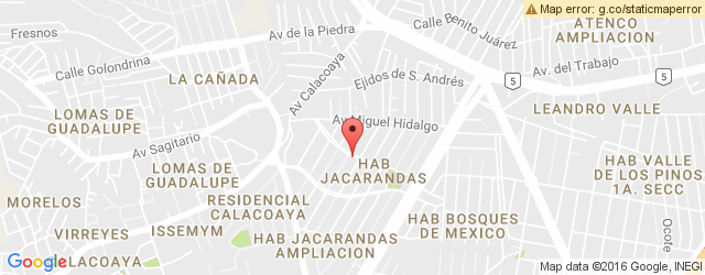 Mapa de ubicación de KFC, TLALNEPANTLA