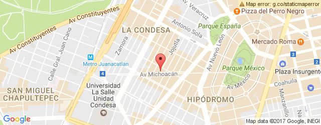 Mapa de ubicación de BARZA, CONDESA