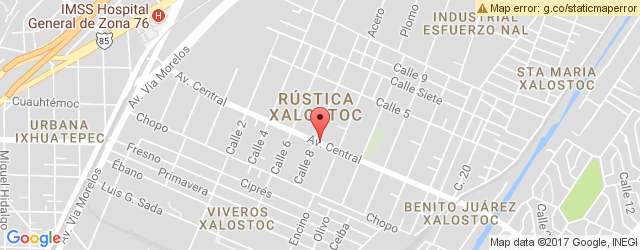 Mapa de ubicación de VIPS, LAS PALOMAS ECATEPEC