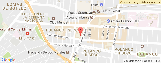 Mapa de ubicación de CHILI'S, POLANCO