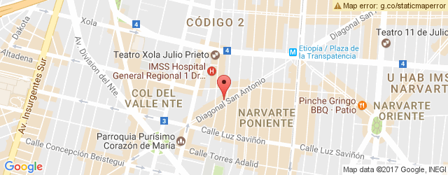 Mapa de ubicación de PARRITACO & STEAK