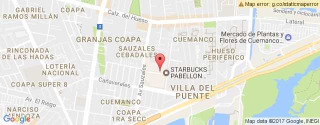 Mapa de ubicación de CHILI'S, PABELLÓN CUEMANCO