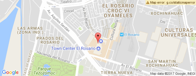 Mapa de ubicación de PERROS Y BURROS, TOWN CENTER EL ROSARIO