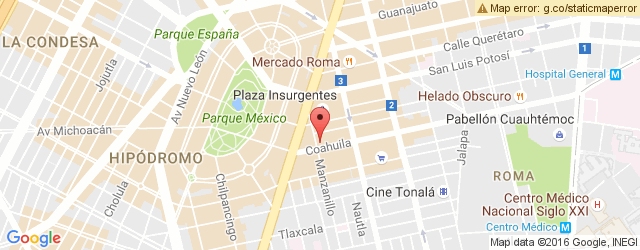 Mapa de ubicación de HAMBURGUESAS HM, ROMA