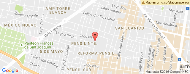Mapa de ubicación de LA UNIVERSAL, PENSIL
