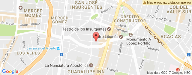 Mapa de ubicación de EL RABANITO, INSURGENTES