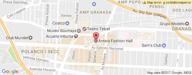 Mapa de ubicación de TACO INN, ANTARA
