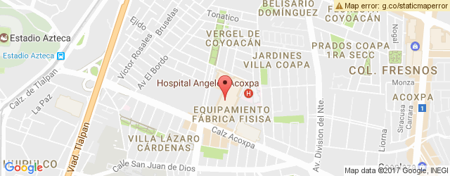 Mapa de ubicación de FONDA ARGENTINA, ACOXPA