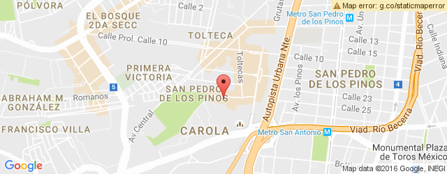 Mapa de ubicación de EL TIZONCITO, SAN ANTONIO