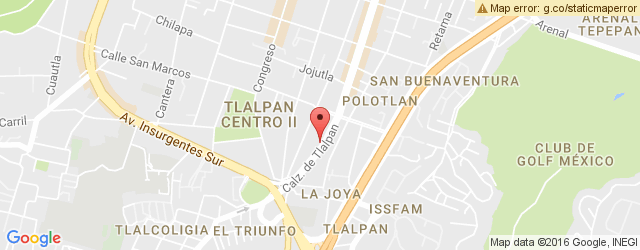 Mapa de ubicación de PANE EN VÍA, TLALPAN