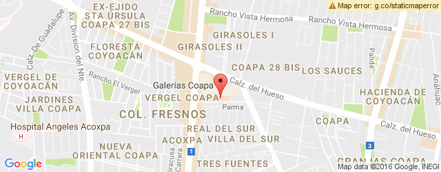 Mapa de ubicación de DAY LIGHT SALADS, GALERÍAS COAPA