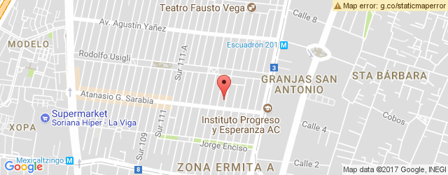 Mapa de ubicación de PICCOLO PIZZAS, ESCUADRÓN