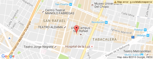 Mapa de ubicación de MADONNAS PIZZA, CENTRO