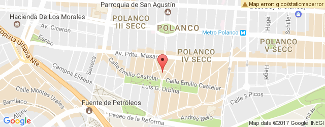 Mapa de ubicación de JUAN VALDEZ CAFÉ, POLANCO