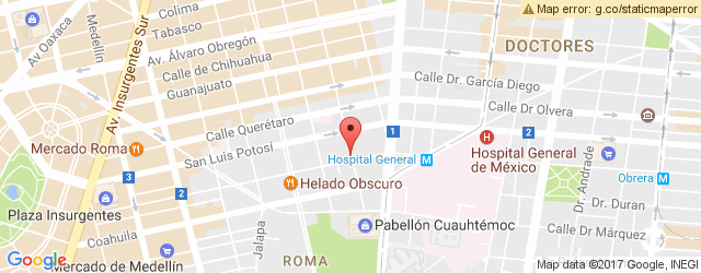 Mapa de ubicación de GLACE, ROMA