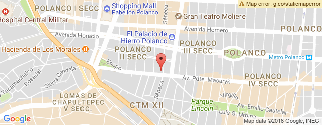 Mapa de ubicación de PAPA BILL'S STADIUM, POLANCO