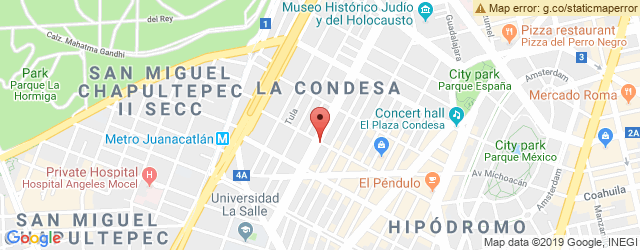 Mapa de ubicación de SUSHI MX, CONDESA