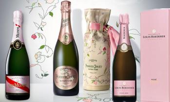 Champagne rosado para año nuevo